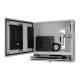 Open IP54 dust-free PC enclosure with monitor, PC, keyboard and mouse