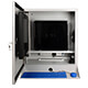 PENC-700 Industrial LCD Monitor Enclosure front view with keyboard tray and open doors