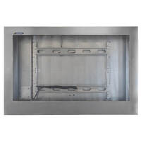 Food manufacturing digital signage cabinet right-facing front view