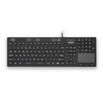 The Armagard black IP68 waterproof keyboard with touchpad