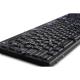 A cleanable Armagard waterproof keyboard with touchpad with water on top